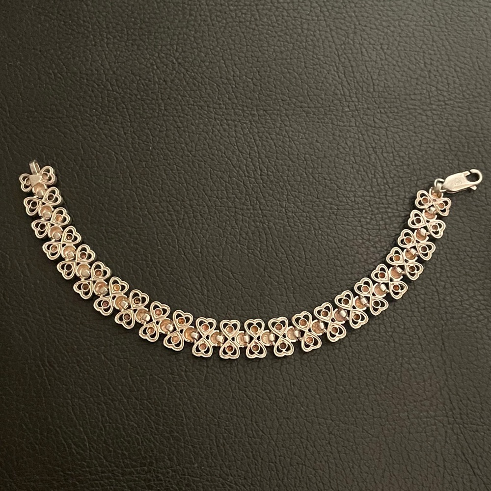 Beverly Hills Sterling Silver Intricate Bracelet View 3